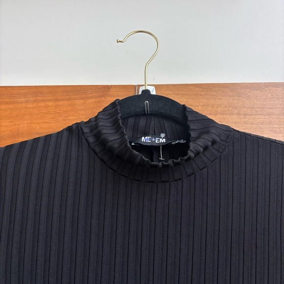 ME+EM Ribbed Long Sleeve Midi Dress, Size 8 - Picture 4 of 11